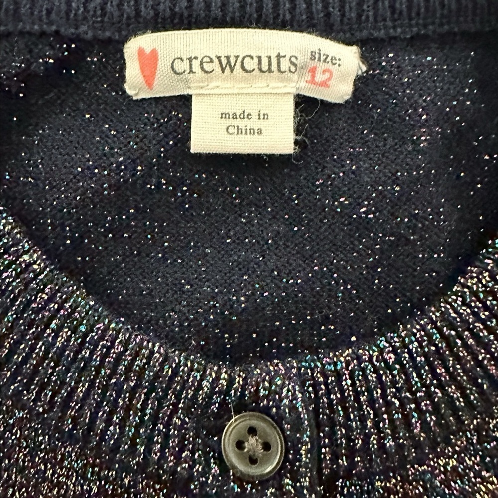 Crewcuts | Midnight Sparkle Cardigan Sweater (12) ✨ - Picture 3 of 4